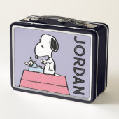 pinda's | Snoopy bij de schrijfmachine (Achterkant)