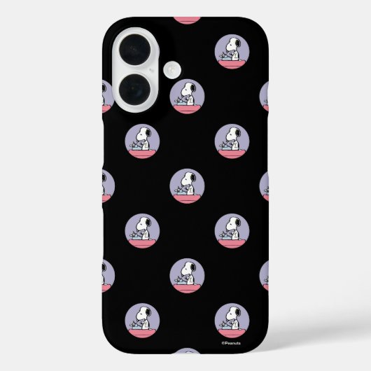 pinda's | Snoopy bij de schrijfmachine Case-Mate iPhone Case (Achterkant)