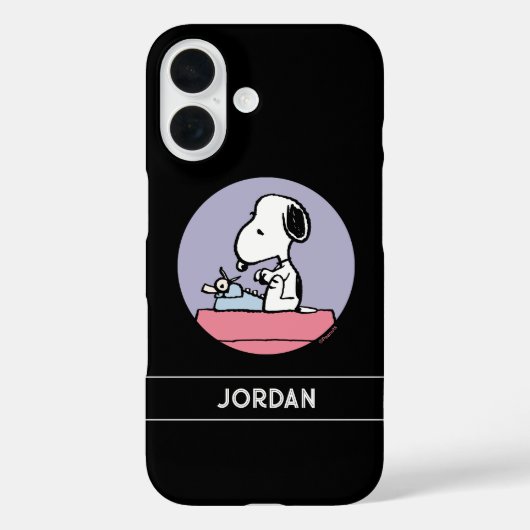 pinda's | Snoopy bij de schrijfmachine Case-Mate iPhone Case (Achterkant)