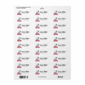 pinda's | Snoopy bij de schrijfmachine Etiket (Full Sheet)