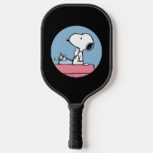 pinda's | Snoopy bij de schrijfmachine Pickleball Paddle (Achterkant)