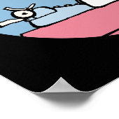 pinda's | Snoopy bij de schrijfmachine Poster (Hoek)