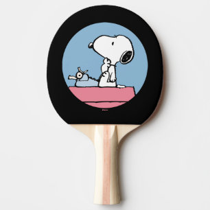 pinda's   Snoopy bij de schrijfmachine Tafeltennisbatje