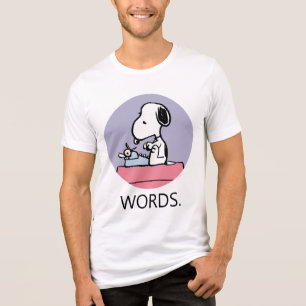 pinda's   Snoopy bij de schrijfmachine Tri-Blend Shirt