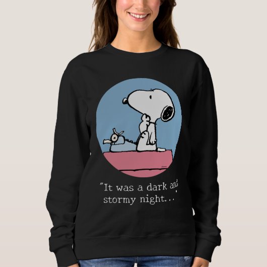 pinda's | Snoopy bij de schrijfmachine Trui (Voorkant)