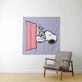 pinda's | Snoopy bij de schrijfmachine Wandkleed (In Situ (horizontaal))