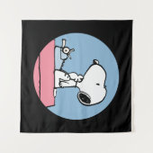 pinda's | Snoopy bij de schrijfmachine Wandkleed (Voorkant (horizontaal))