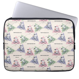 pinda's   Snoopy Bike Ride Stats Laptop Sleeve