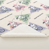 pinda's | Snoopy Bike Ride Stats Sherpa Deken (3/4)