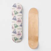 pinda's | Snoopy Bike Ride Stats Skateboard (Voorkant)