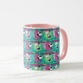 pinda's | Snoopy Blauwgroen Surf Patroon Mok (Voorkant rechts)