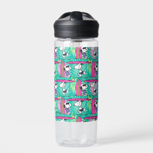 pinda's   Snoopy Blauwgroen Surf Patroon Waterfles