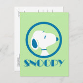 pinda's | Snoopy Blue Deco Dreams Briefkaart (Voorkant / Achterkant)