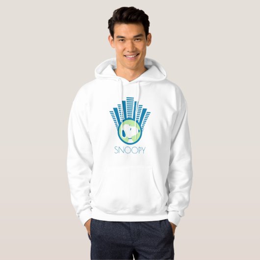 pinda's | Snoopy Blue Deco Dreams Hoodie (Voorkant volledig)