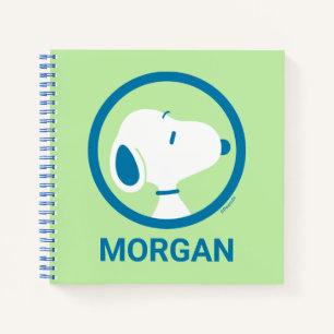 pinda's   Snoopy Blue Deco Dreams   Jouw namen toe Notitieboek