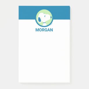 pinda's Snoopy Blue Deco Dreams Jouw namen toe Post-it® Notes