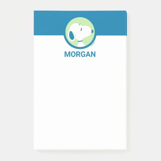 pinda's | Snoopy Blue Deco Dreams | Jouw namen toe Post-it® Notes (Voorkant)