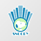pinda's | Snoopy Blue Deco Dreams Raamsticker (Vel)