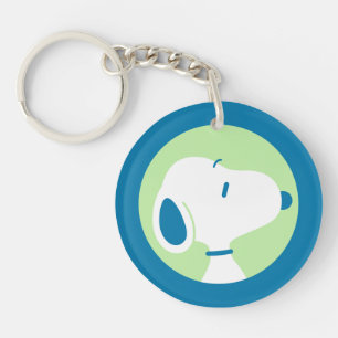 pinda's   Snoopy Blue Deco Dreams Sleutelhanger