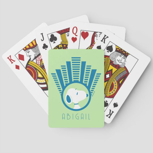 pinda's | Snoopy Blue Deco Dromen Speelkaarten (Achterkant)