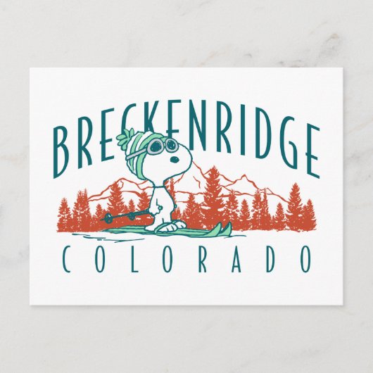 pinda's | Snoopy Breckenridge Colorado Briefkaart (Voorkant)