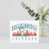 pinda's | Snoopy Breckenridge Colorado Briefkaart (Staand voorkant)