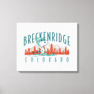 pinda's Snoopy Breckenridge Colorado Canvas Afdruk