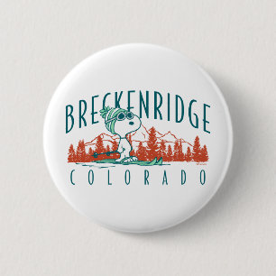 pinda's Snoopy Breckenridge Colorado Ronde Button 5,7 Cm