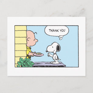 Pinda's   Snoopy & Charlie Brown Bedankt Briefkaart