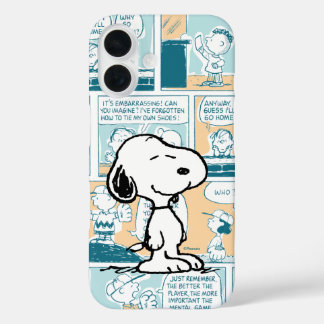 pinda's | Snoopy Comic Pattern iPhone 16 Hoesje