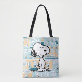 pinda's | Snoopy Comic Pattern Draagtas (Voorkant)