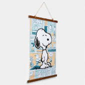 pinda's | Snoopy Comic Pattern Hangend Wandkleed (Gebogen)