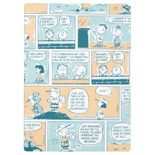 pinda's | Snoopy Comic Pattern Klembord (Achterkant)