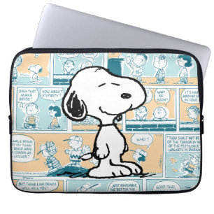 pinda's Snoopy Comic Pattern Laptop Sleeve