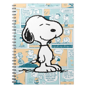 pinda's Snoopy Comic Pattern Notitieboek