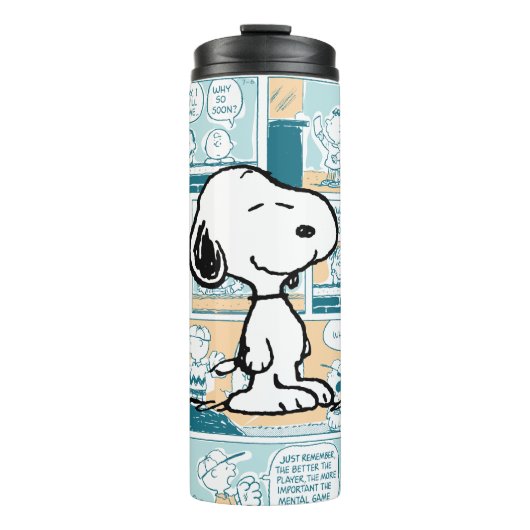 pinda's | Snoopy Comic Pattern Thermosbeker (Voorkant)
