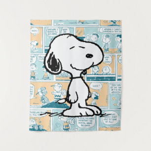 pinda's Snoopy Comic Pattern Wandkleed
