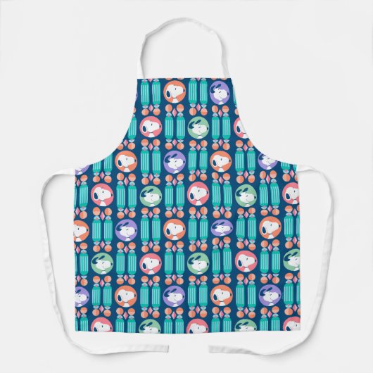 pinda's | Snoopy Dark Blue Deco Dreams Patroon Schort (Voorkant)