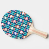 pinda's | Snoopy Dark Blue Deco Dreams Patroon Tafeltennisbatje (Zijkant)