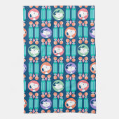 pinda's | Snoopy Dark Blue Deco Dreams Patroon Theedoek (Verticaal)