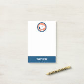 pinda's | Snoopy Dark Blue Deco | Jouw namen toevo Post-it® Notes (Op bureau)