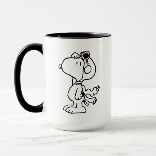 pinda's | Snoopy de Flying Ace BW Mok (Links)