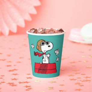 pinda's Snoopy de Flying Ace Papieren Bekers