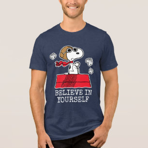 pinda's Snoopy de Flying Ace Tri-Blend Shirt