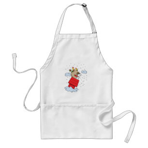 pinda's Snoopy de vliegende aas met kerst Standaard Schort