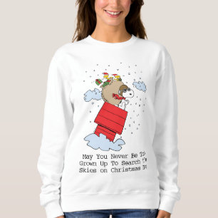 pinda's Snoopy de vliegende aas met kerst Trui