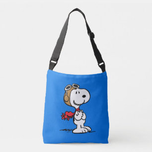 pinda's   Snoopy de vliegende luie Crossbody Tas