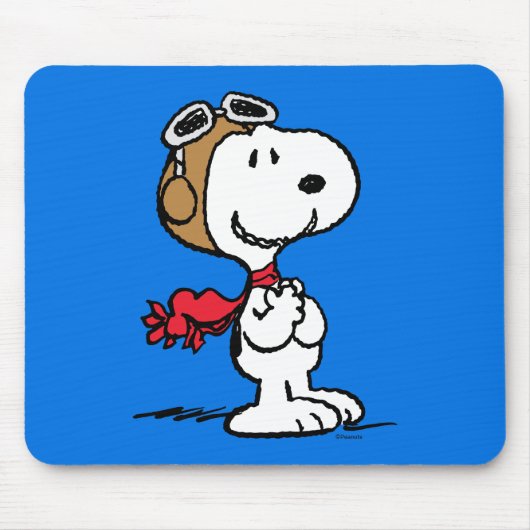 pinda's | Snoopy de vliegende luie Muismat (Voorkant)