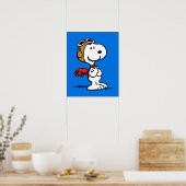 pinda's | Snoopy de vliegende luie Poster (Keuken)