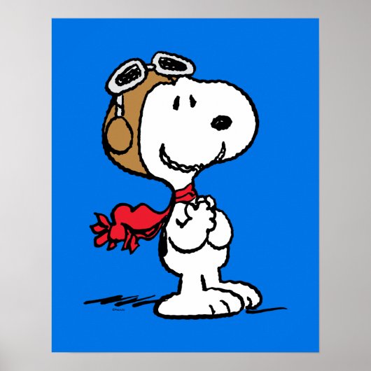 pinda's | Snoopy de vliegende luie Poster (Voorkant)